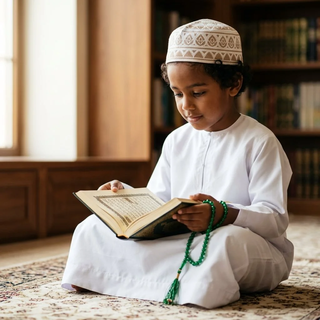 Child Learning Quran